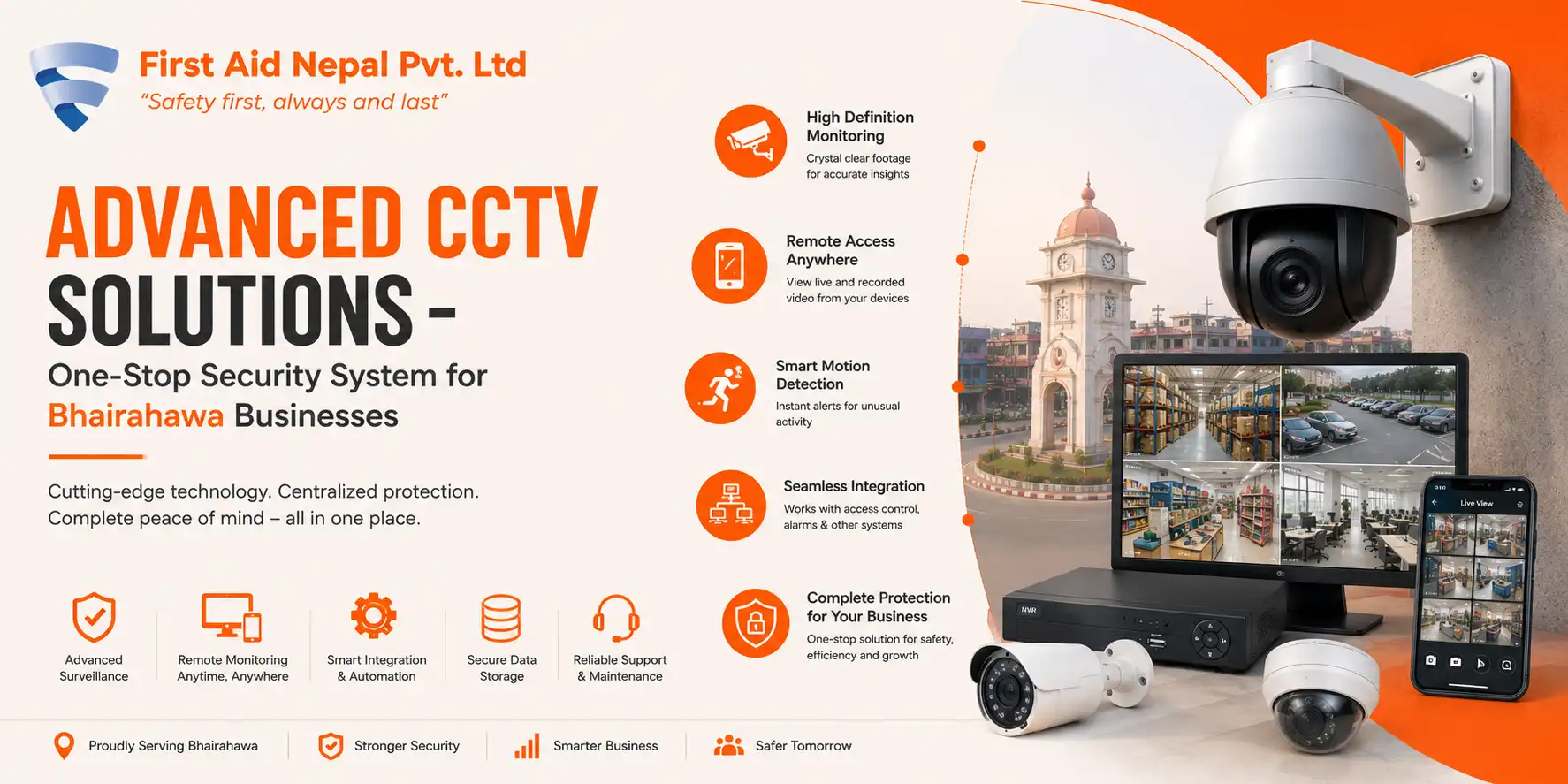 Advanced CCTV Solutions – One-Stop Security System for Bhairahawa Businesses