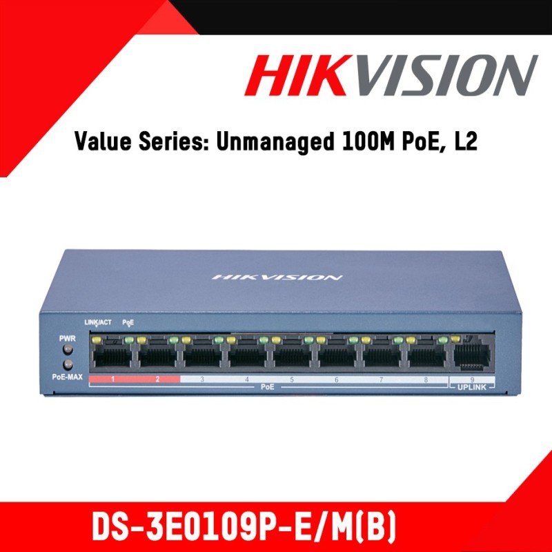 Hikvision 8 Port POE Switch