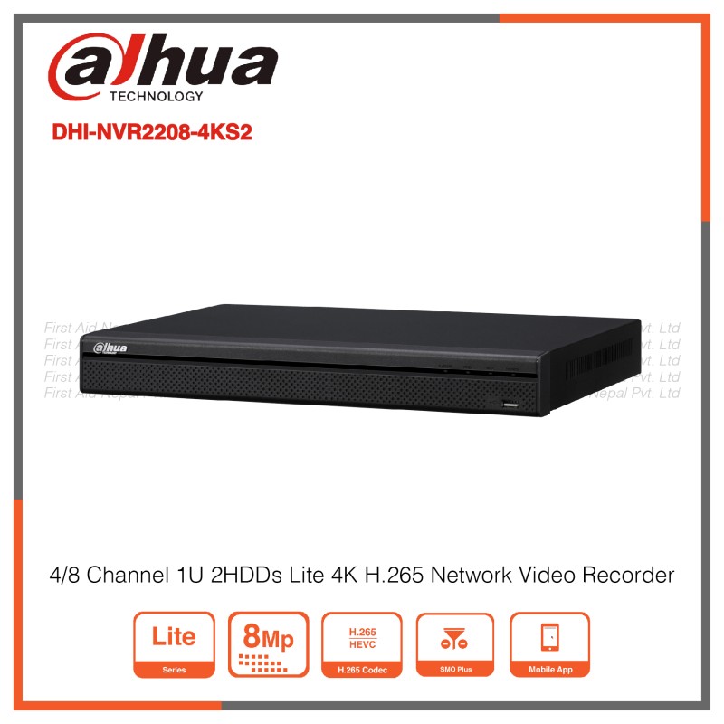 Dahua 8 Channels NVR 2 SATA Type Best Price