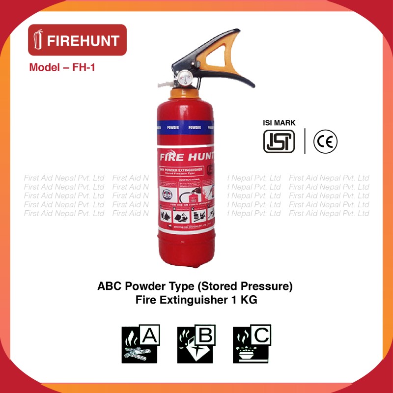 1 KG Capacity Fire Extinguisher
