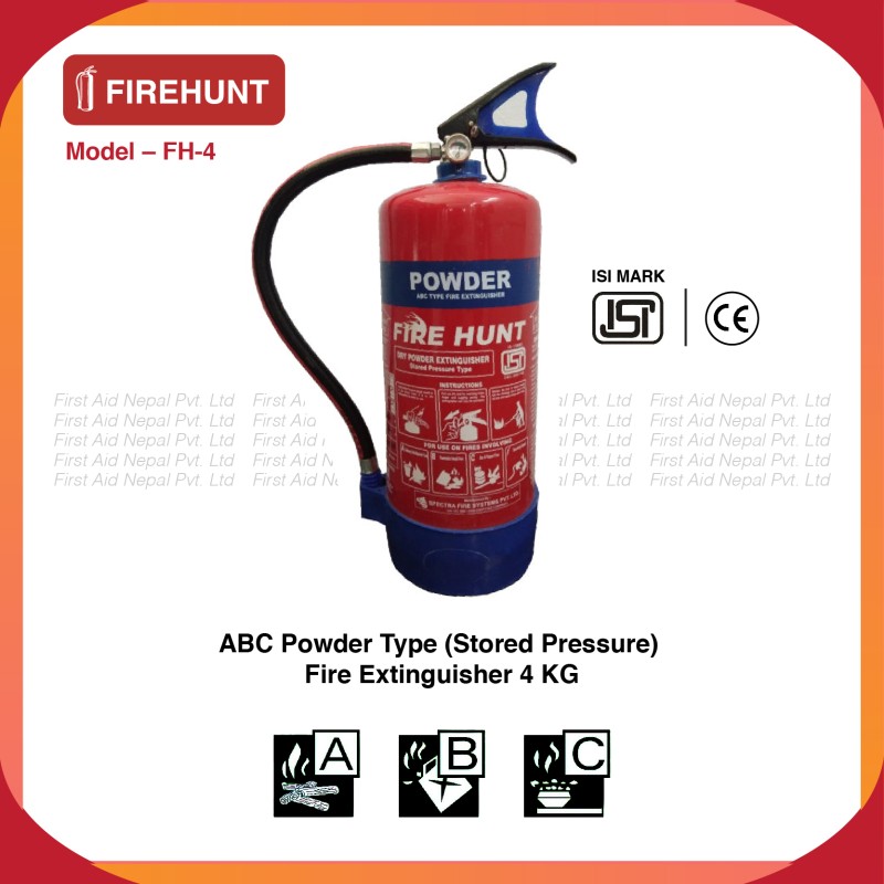 4 KG ABC Fire Hunt Fire Extinguisher