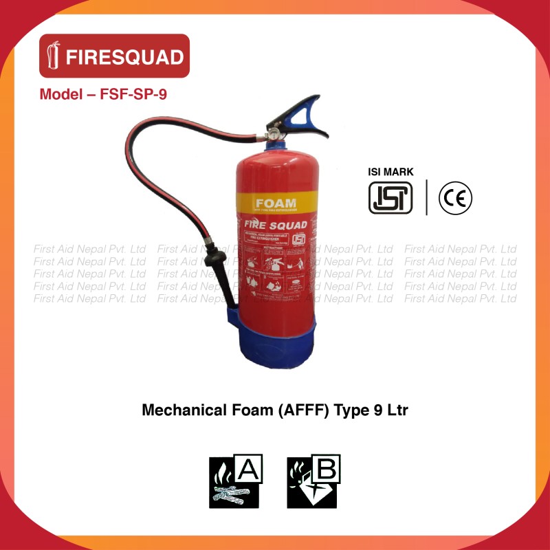 9 Liters Fire HUNT AFFF Foam Fire Extinguisher