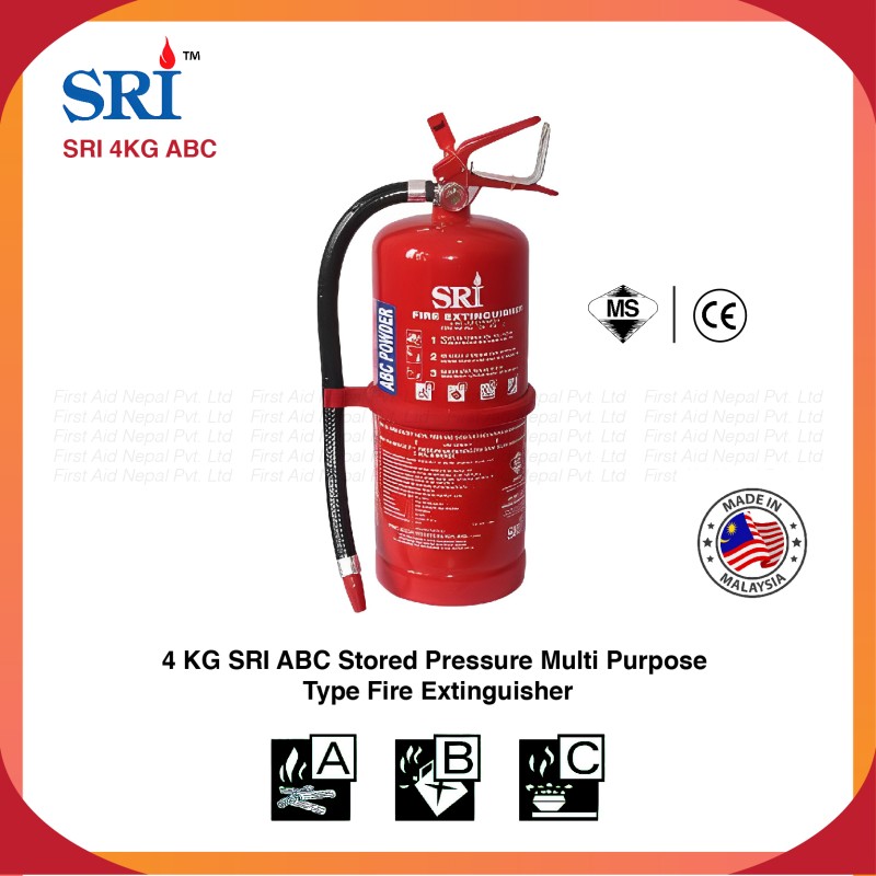 4 KG Capacity Fire Extinguisher