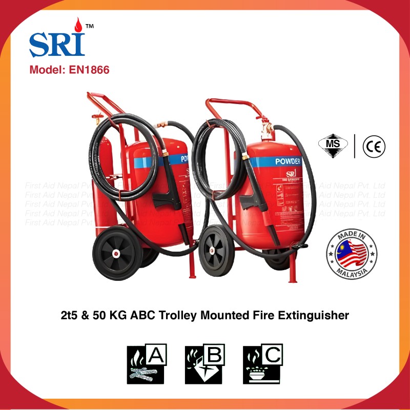 Trolley  Mounted Fire Extinguisher