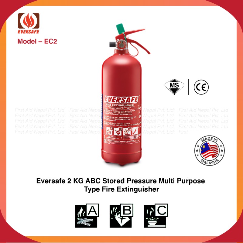 Eversafe 2 KG Capacity Fire Extinguishers