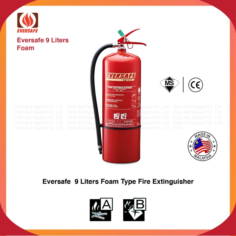 Eversafe 9 liters foam type fire extinguisher