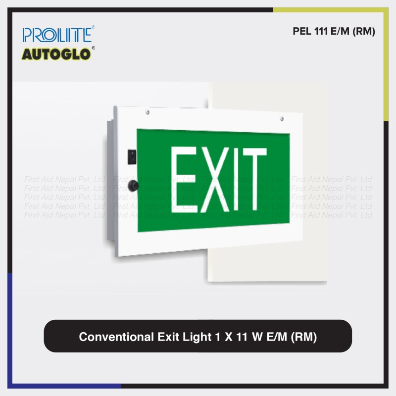 Conventional Exit Light 1 X 11 W EM (RM)