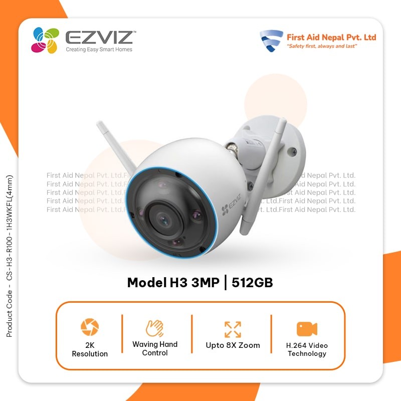 H3 3MP- EZVIZ CCTV Camera