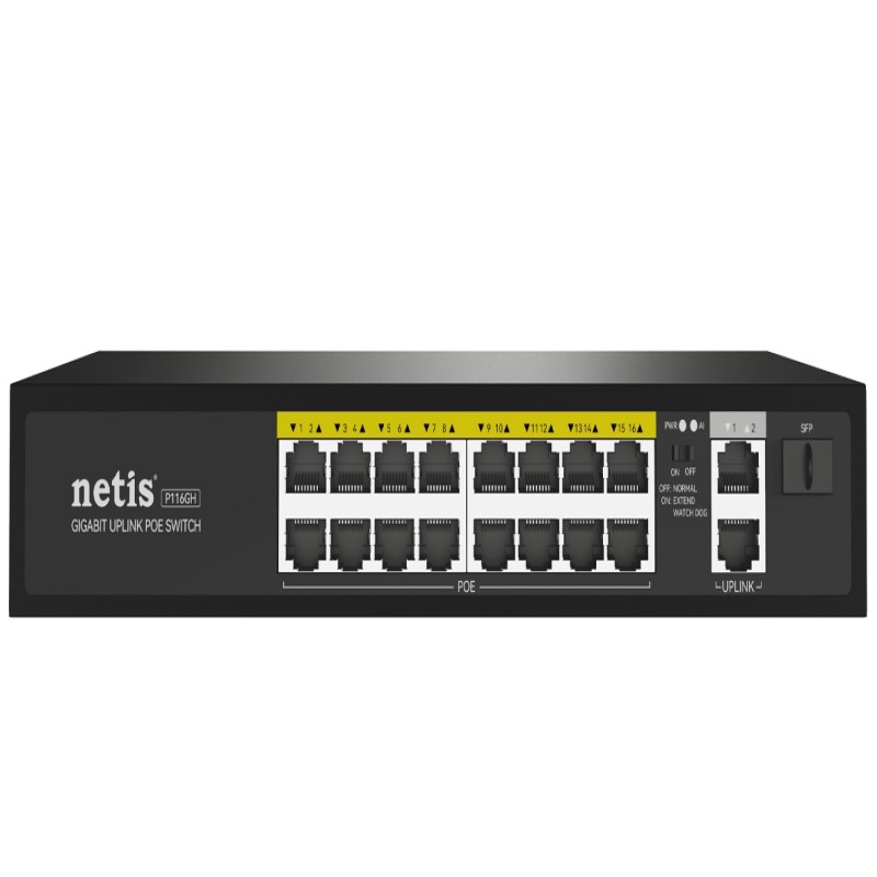 Netis P116 GH Network POE Switch