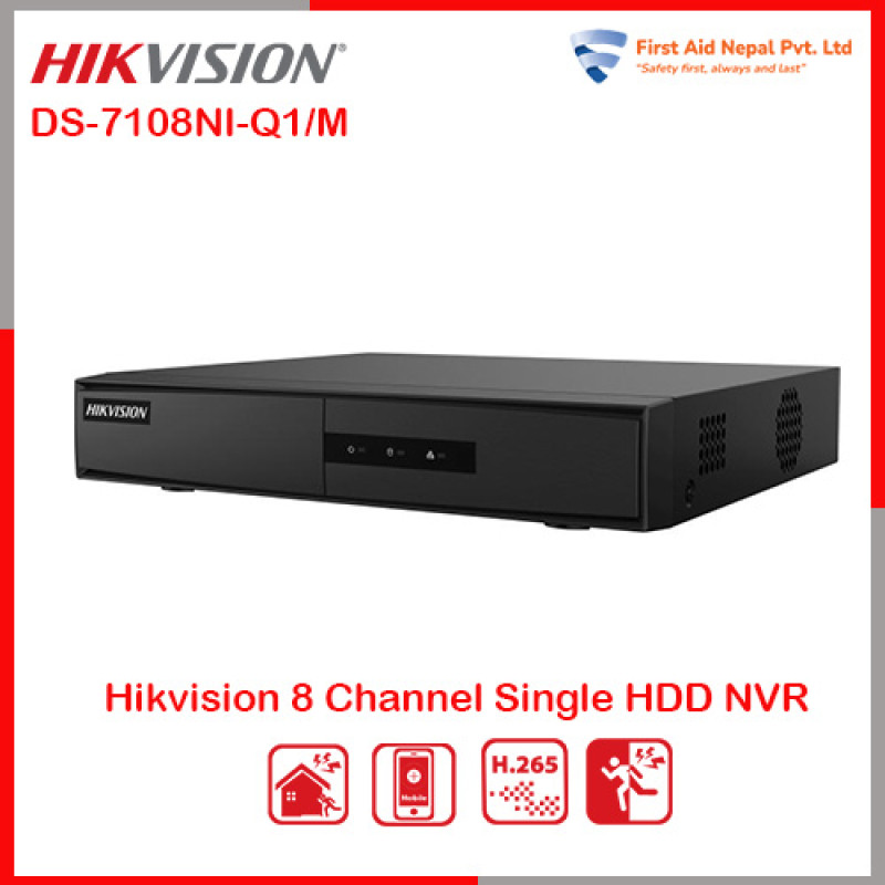 DS-7108NI-Q1/M- Hikvision 8 CH NVR